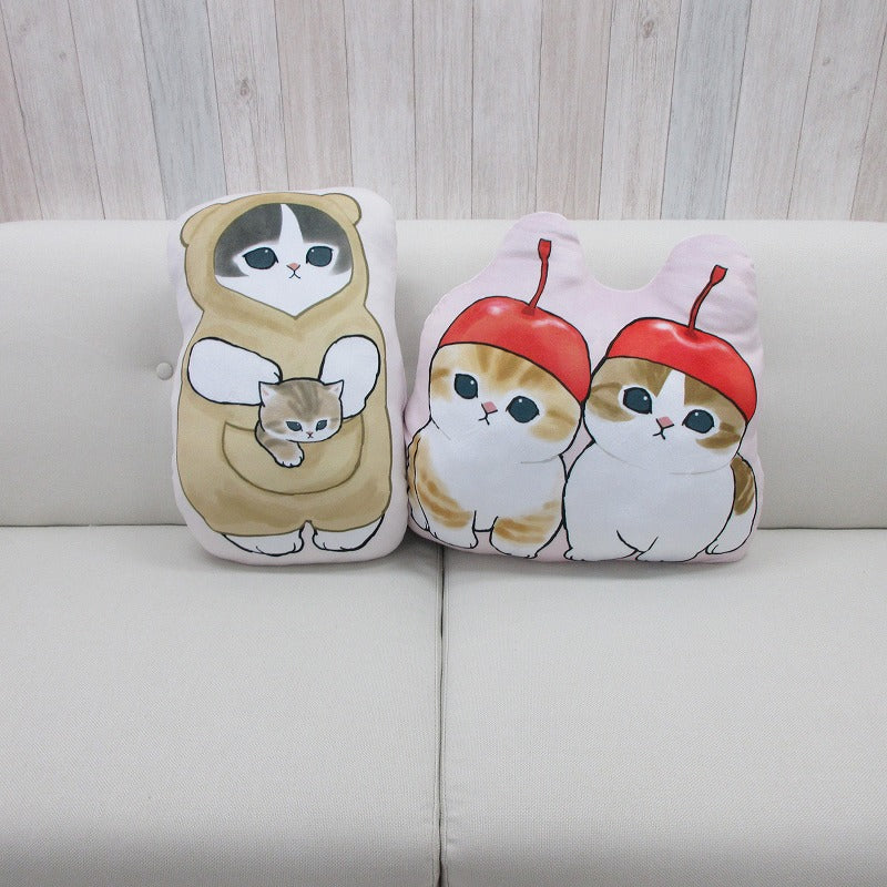 同梱不可】mofusand ダイカットクッション(さくらんぼにゃん)【他の