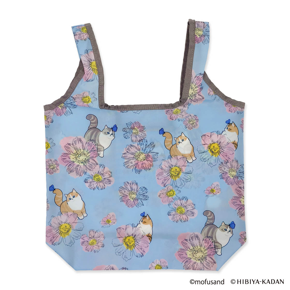 mofusand×日比谷花壇 ポケットINエコバッグ(コスモス) | mofusand
