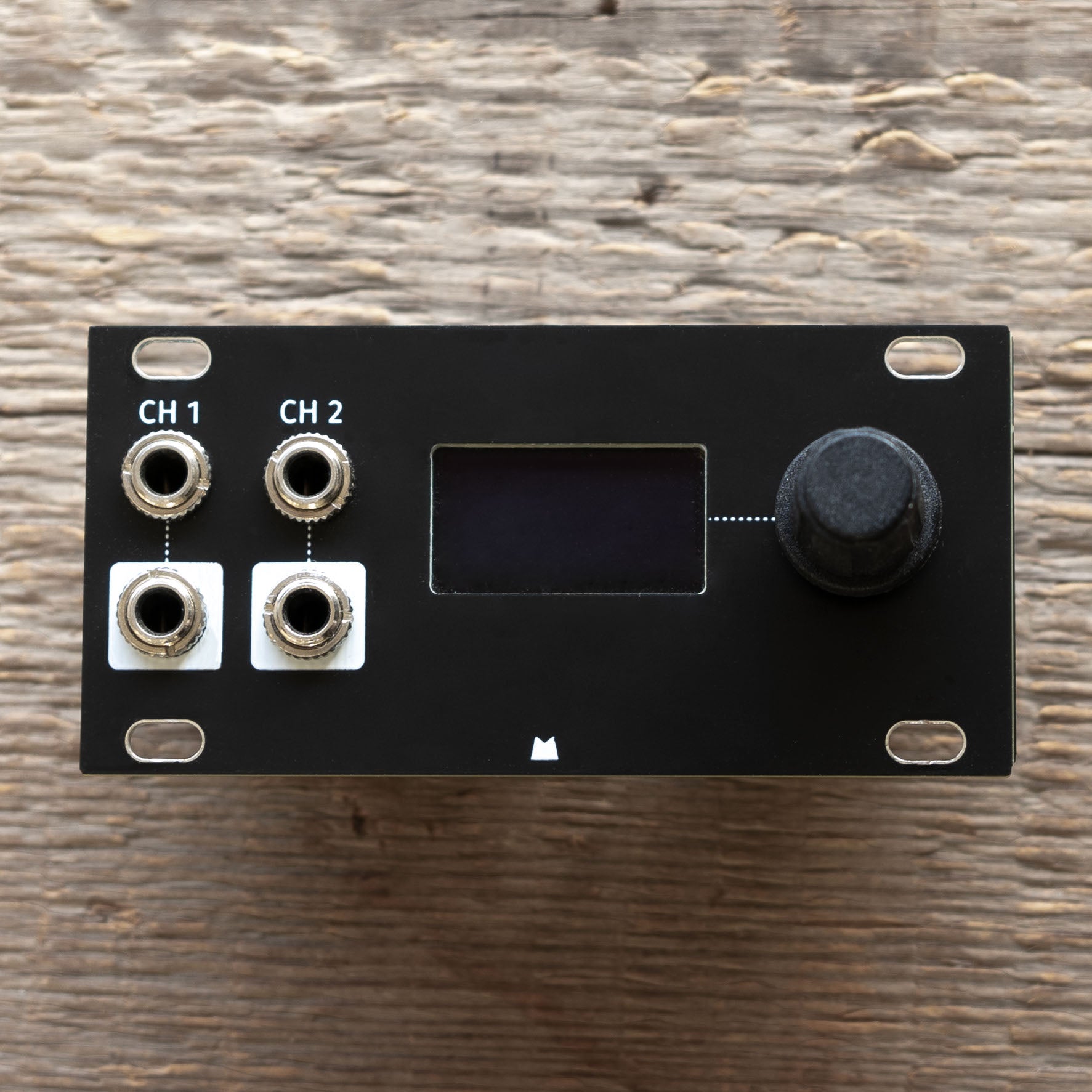 Zeroscope 1U black panel – Mörk Modules