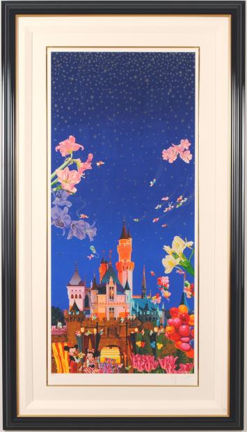 シルクスクリーンの版画でヒロ・ヤマガタが制作したディズニーの絵