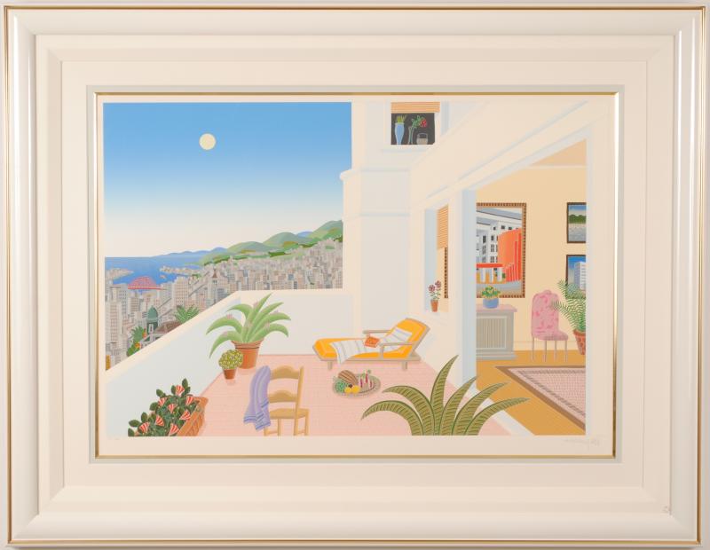 トーマス・マックナイトがシルクスクリーンの版画で制作したインテリア