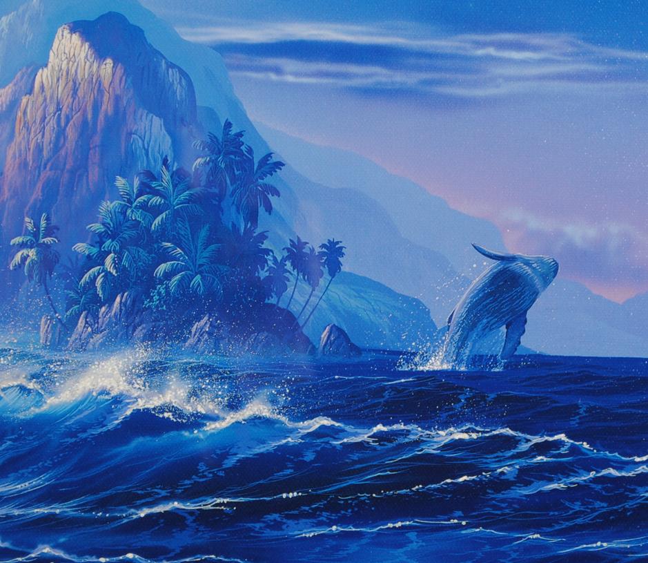 クリスチャン・リース・ラッセンがミクストメディアの版画で制作した