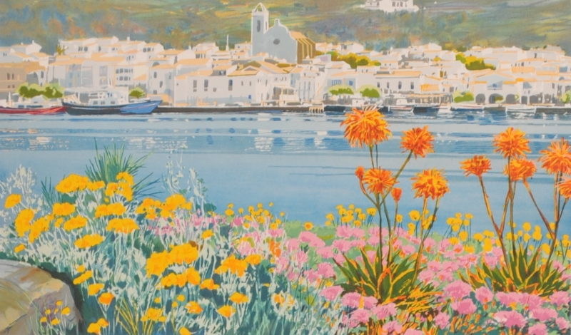 インテリアの絵画をリトグラフの版画で制作したダニーロ