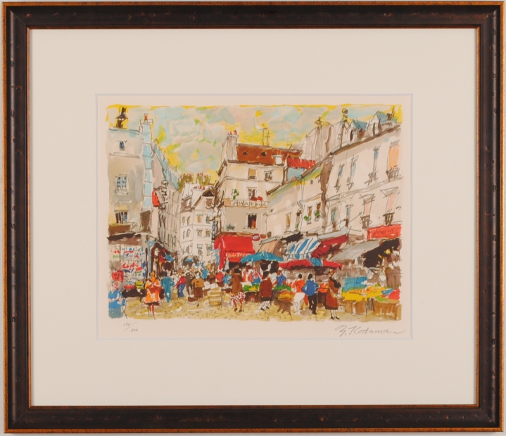 インテリアの絵画をリトグラフの版画で制作した児玉幸雄のインテリアの