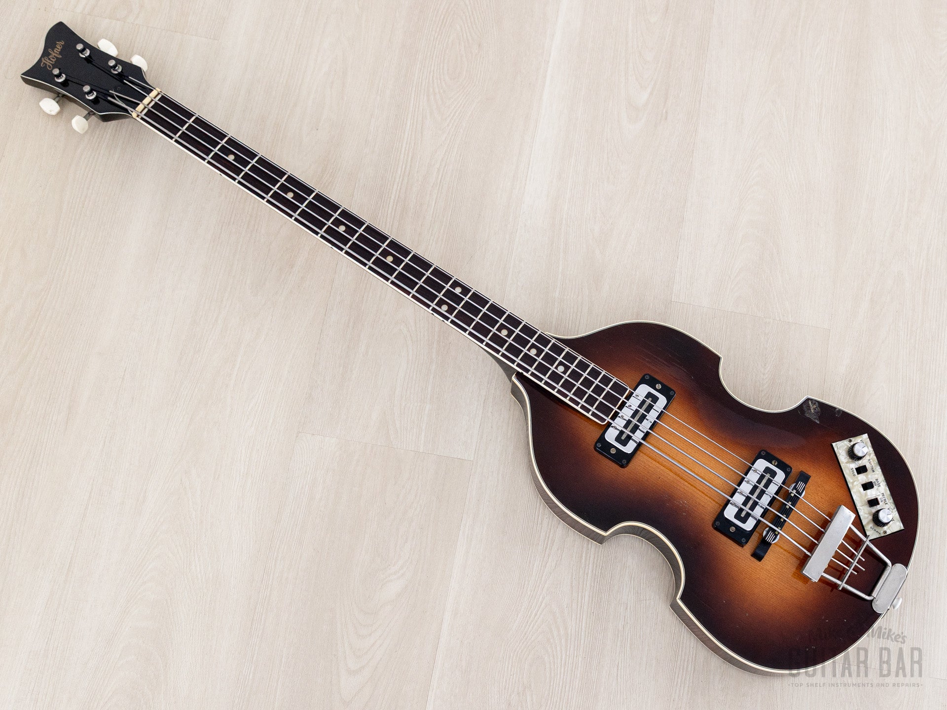 1974 Hofner 500/1 Beatle Bass Vintage Violin Bass Sunburst w/ Blade Pi
