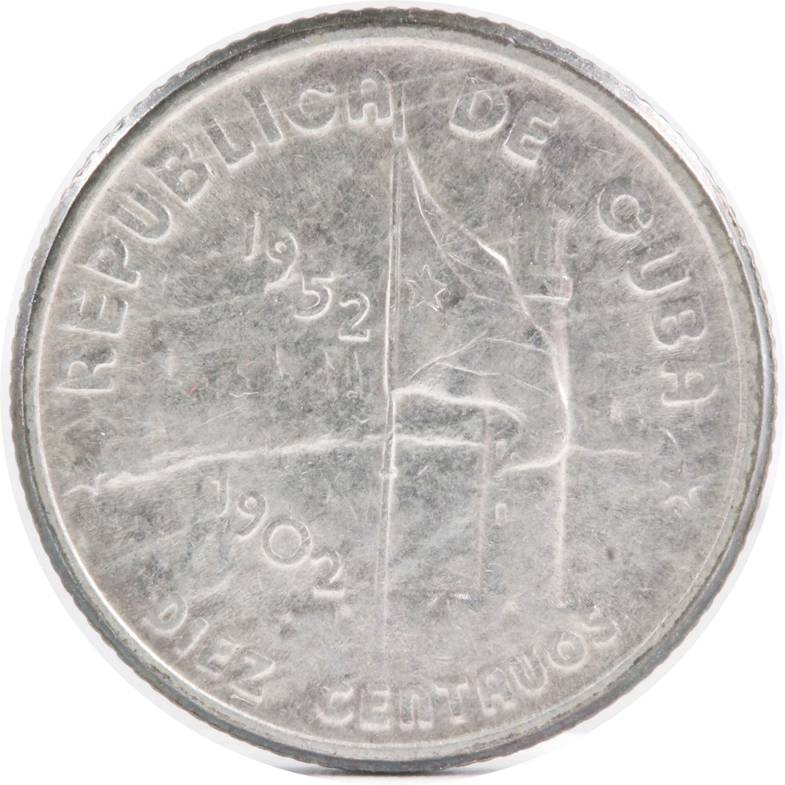 キューバ 1952年 10センタボス 銀貨 EF | ミスターコインズ