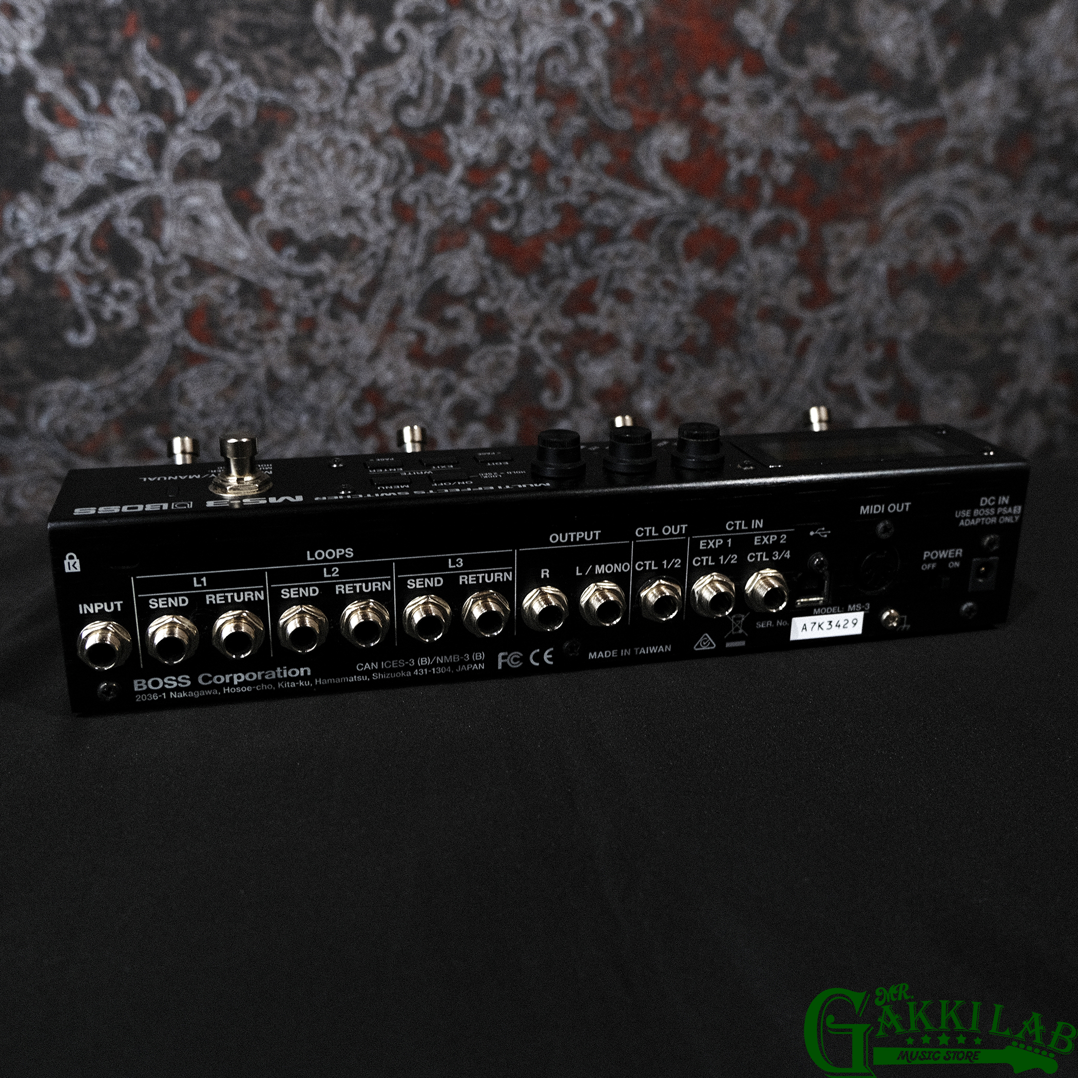 BOSS MS-3 / Multi Effects Switcher | 札幌の楽器屋さん｜MR.GAKKI