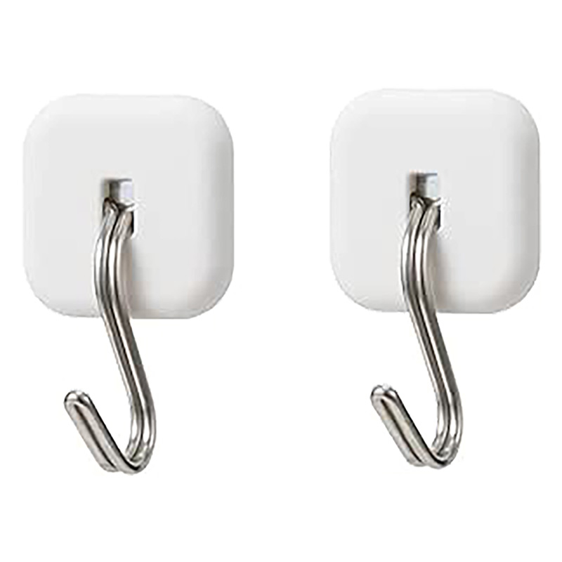強力マグネットハングフック ホワイト 耐荷重2kg×2 ｜ ミスター