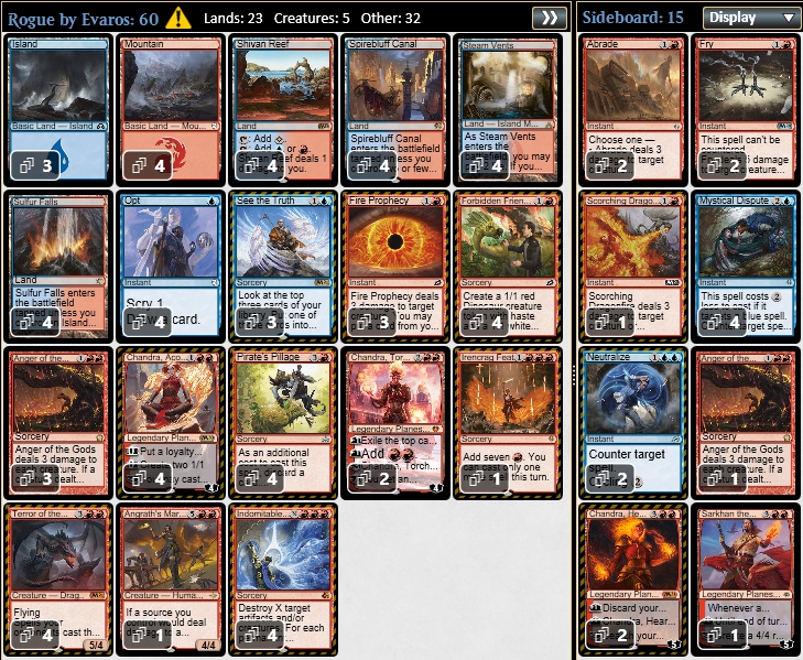 不屈の独創力》、《異形化》、黒赤ジャンク in パイオニア ~ デッキ