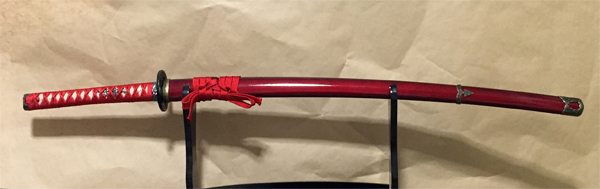 竹光模造刀（アルミも可）朱赤鞘・半太刀の販売・通販