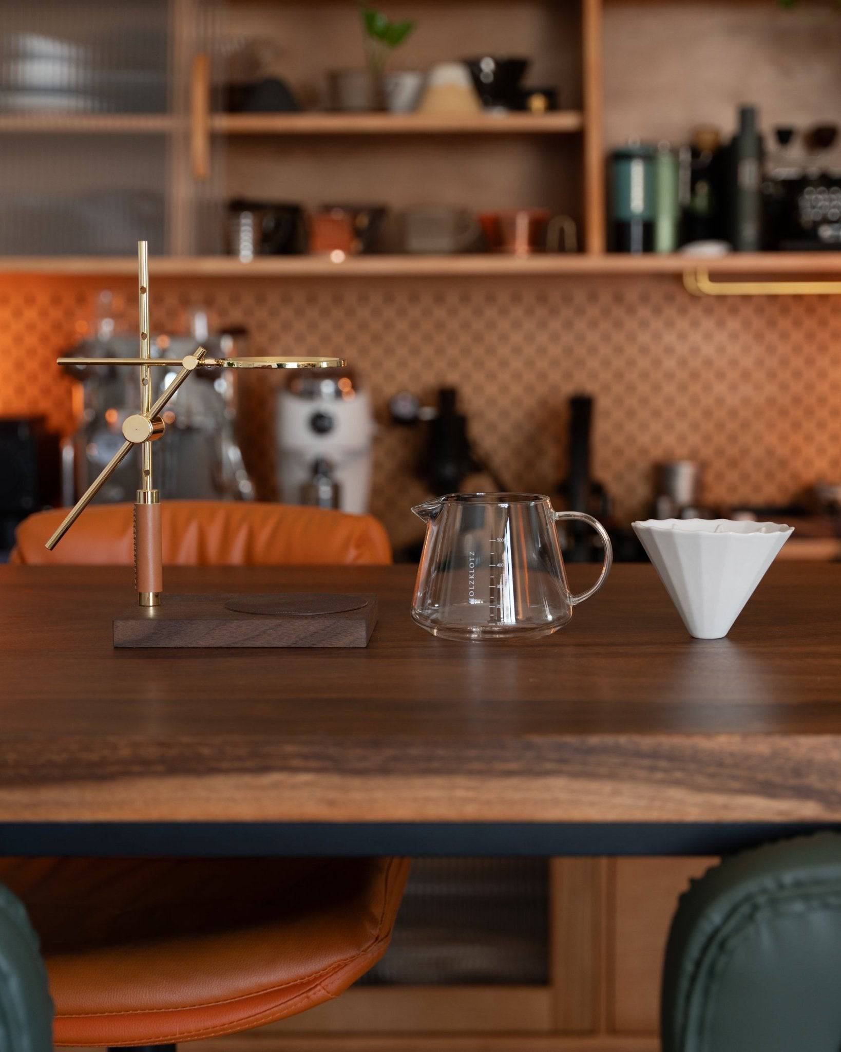 Holzklotz hand-brewed coffee set (includes coffee stand, filter