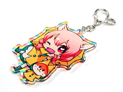 アクリルキーホルダー（アクキー）ダイカット(透明)｜1個から製作可能