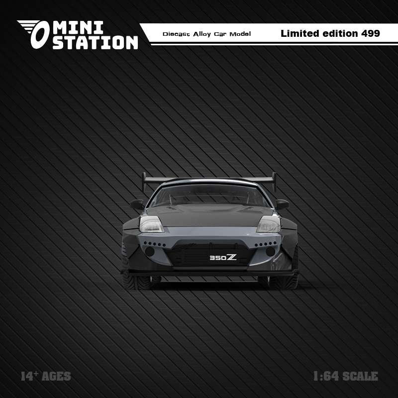 Mini Station 1:64 Nissan 350Z - Grey – Myguycollectibles