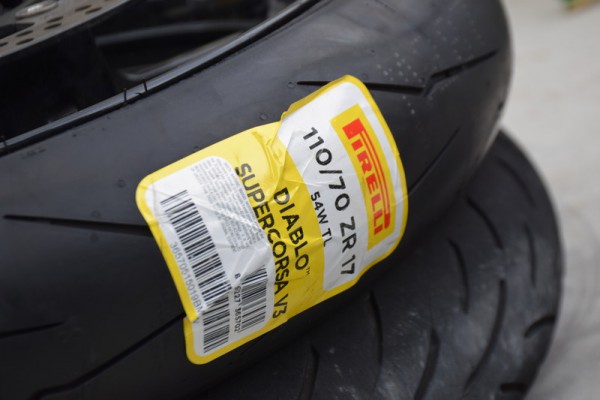 ZX-25Rタイヤ交換】GPR300からハイグリップタイヤスーパーコルサSP