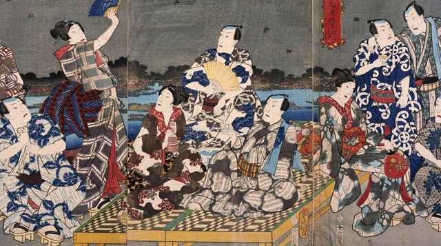 歌川国貞 - 隅田乃蛍狩 : JAPPA Art - 浮世絵春画