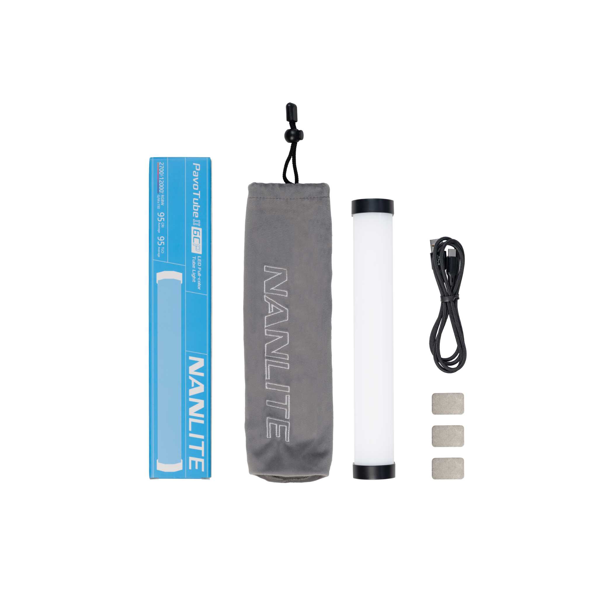 PavoTube II 6CP 10-Inch RGBW LED Tube Light | Nanlite