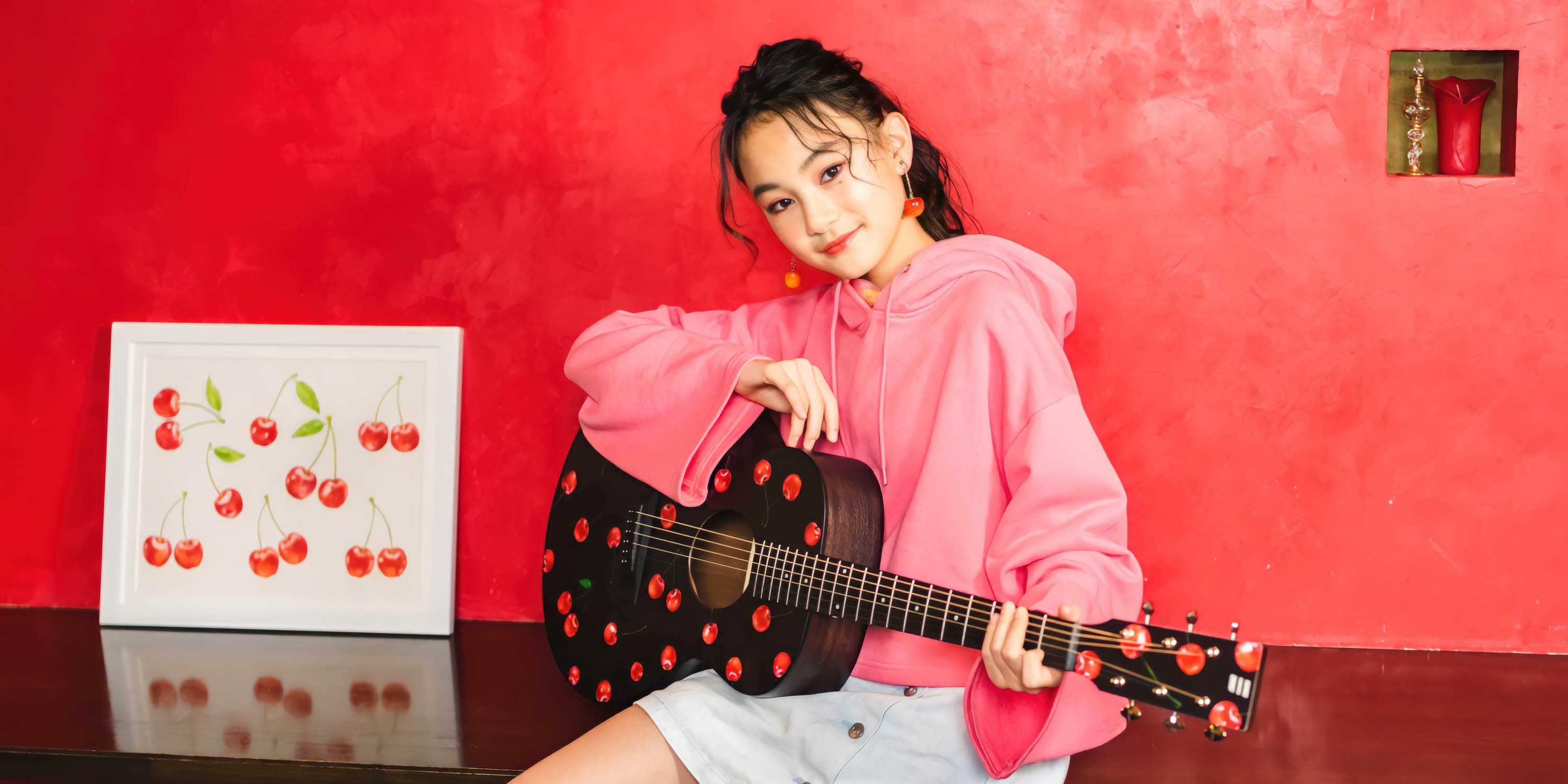 DISCONTINUED] cherry mini Ebony | DISCONTINUED | NAGI GUITARS