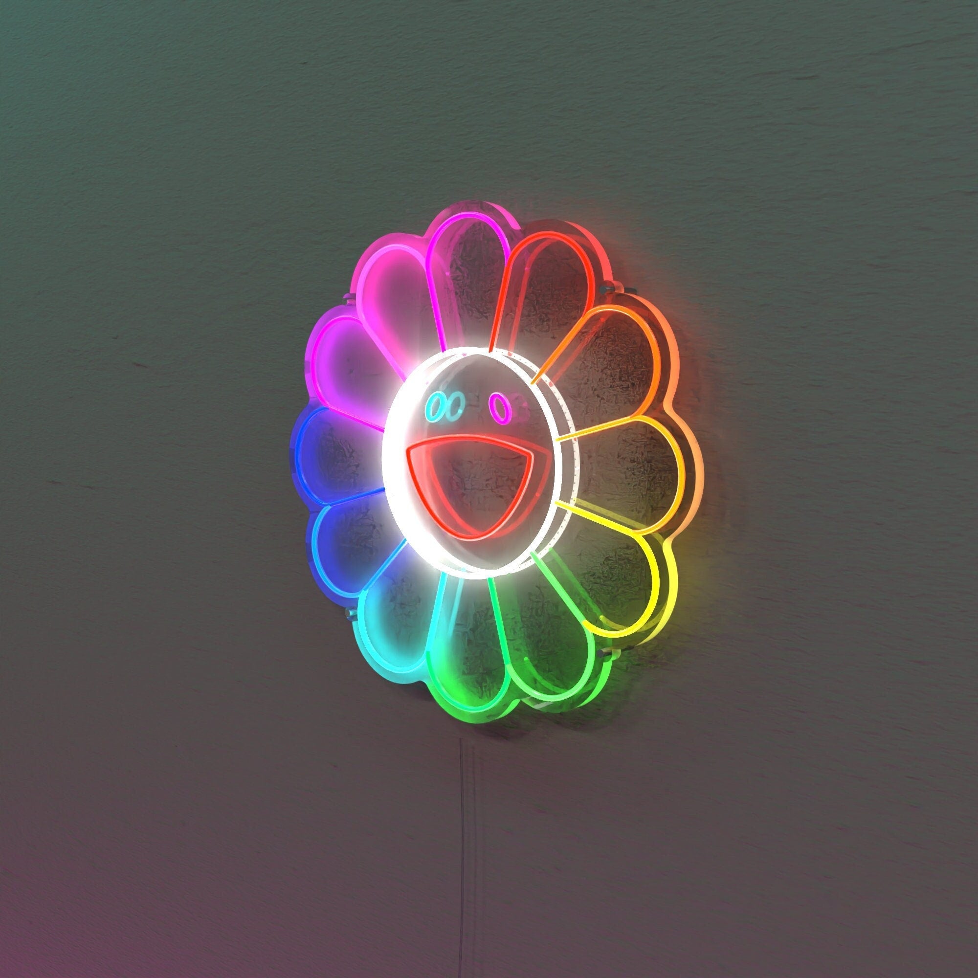 Happy Sunflower Neon Sign | Home Decor - NeonChili