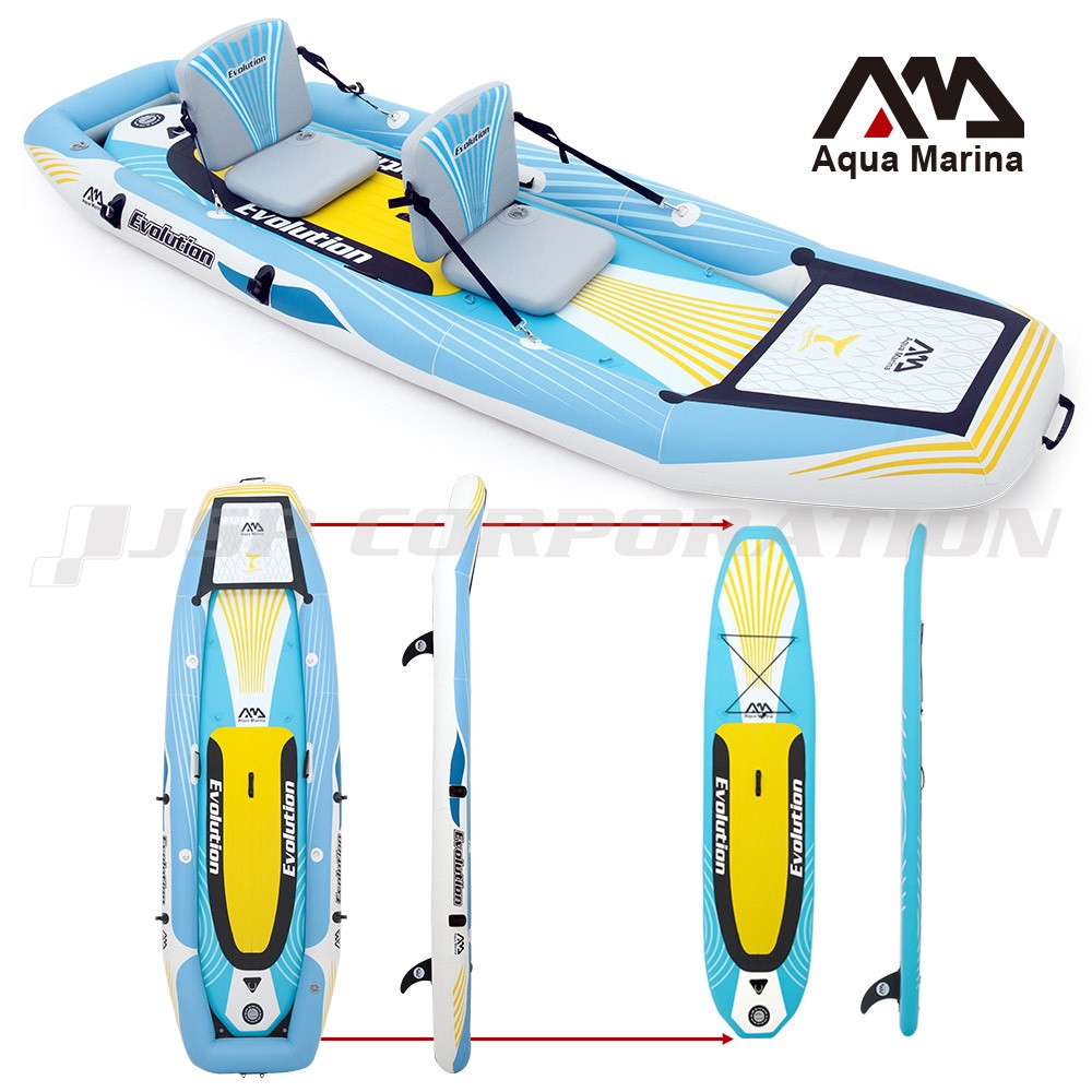 EVOLUTION エボリューション ダブルカヤック インフレータブル AQUA