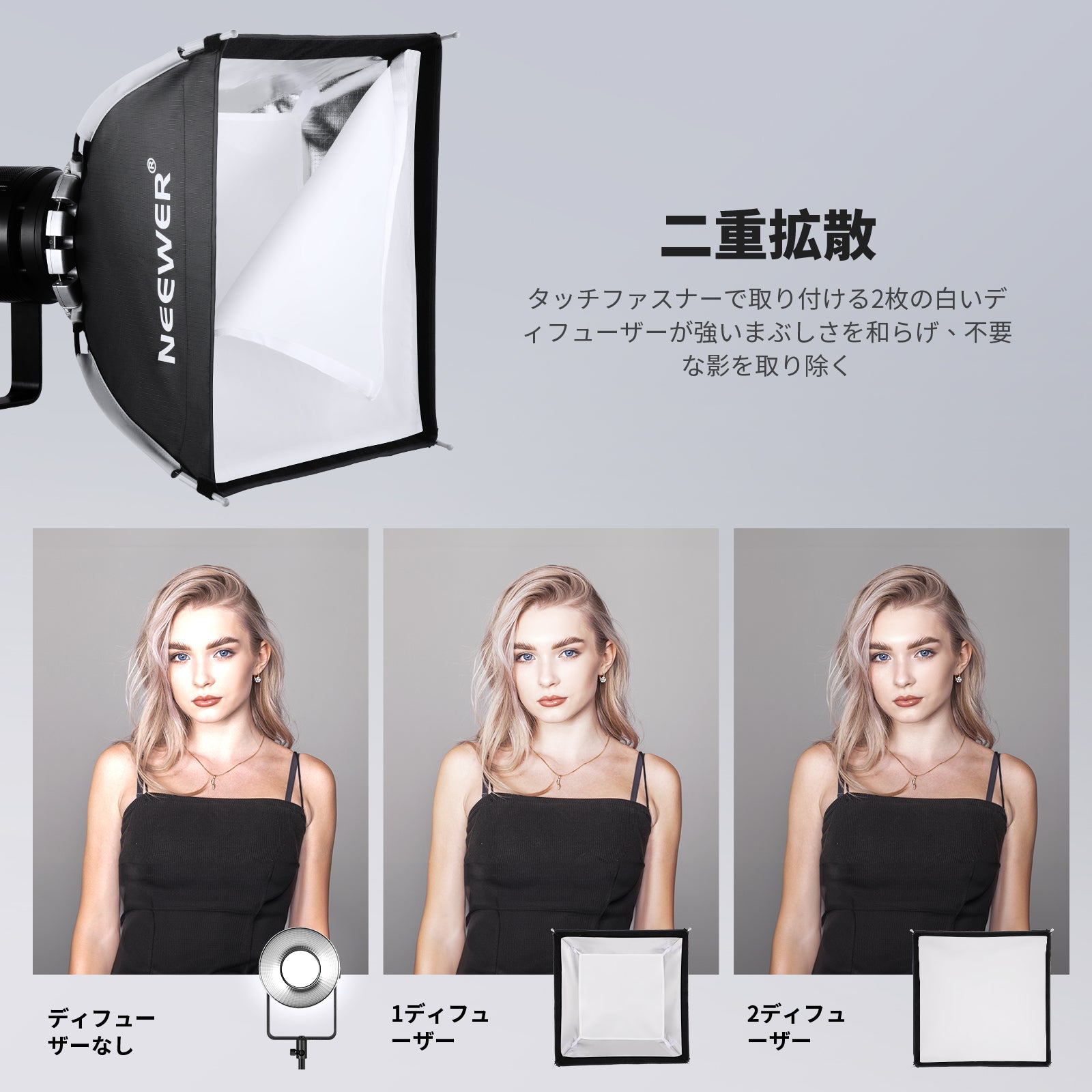 NEEWER NS15S 40x40cm 角型ソフトボックス – NEEWER.JP