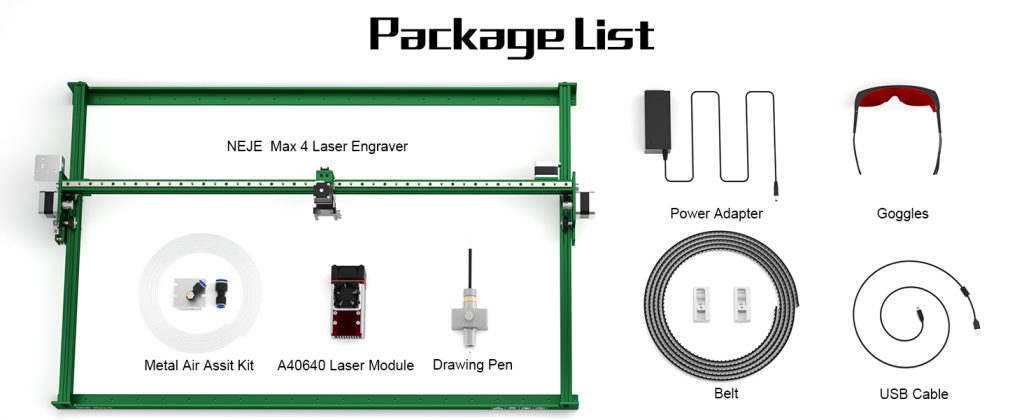 NEJE Max 4 A40640 Laser Engraver: Uniquely Designed Blade Provides