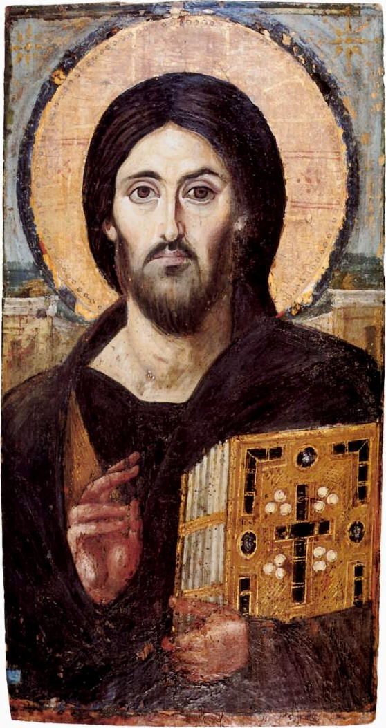 Спас Вседержитель (Пантократор), икона, энкаустика. Монастырь св