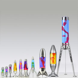 Telstar Silver Rocket Lava Lamp - Retro Rocket Lava Lamps