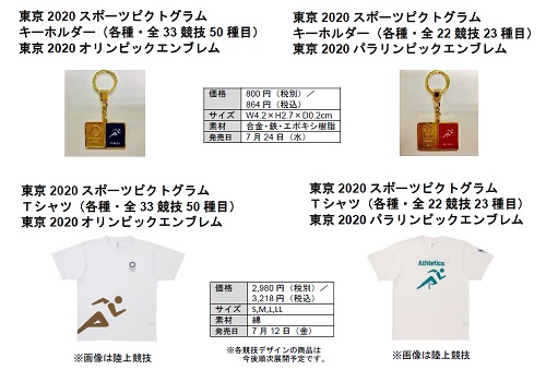 東京2020公式ライセンス商品拡充 - 新デザインのアイテムなど445種が