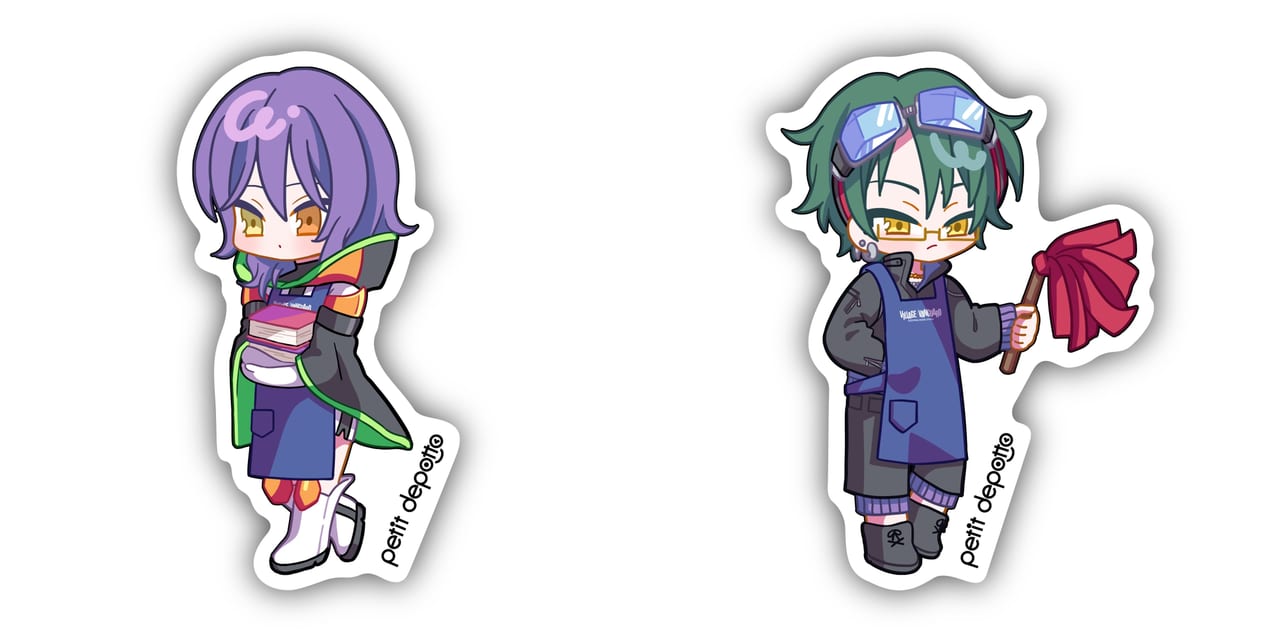 グノーシア』より「ジナ」と「沙明」の美麗なイラストを使用したグッズ