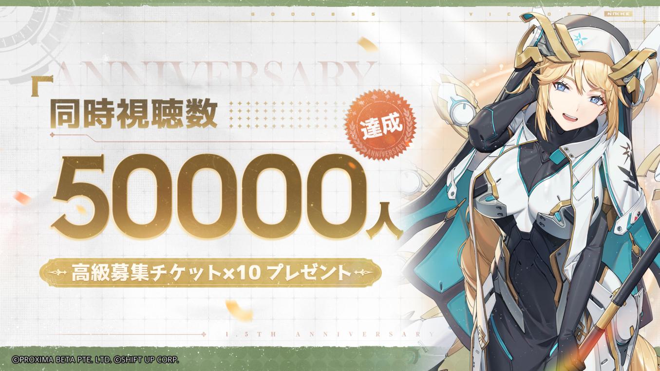 勝利の女神：NIKKE』1.5周年記念生放送が配信。新イベントや新SSRニケ