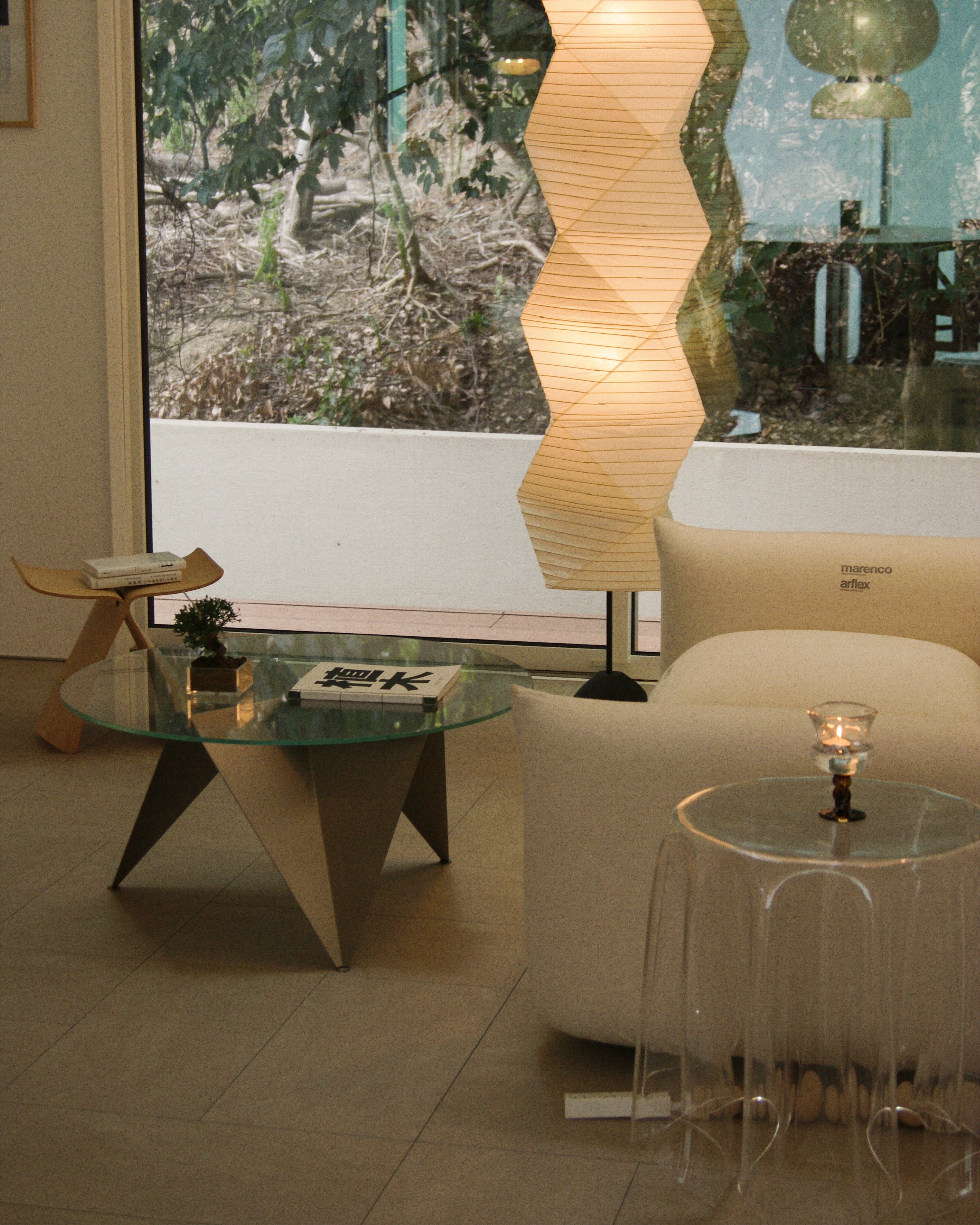 ガラステーブル 天板80~100cm ステンレス 屋外テーブル ホテルライク