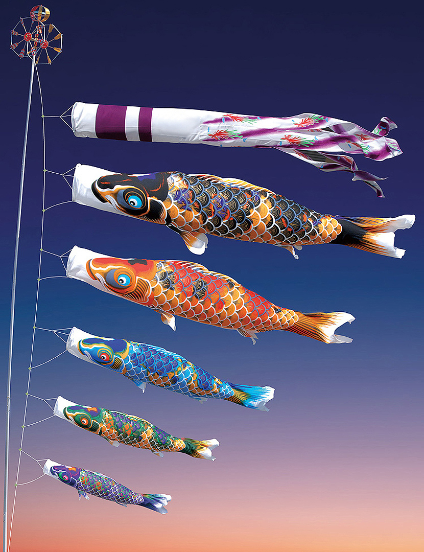 創業1923年 鯉のぼり屋 大型鯉のぼり ちりめん京錦