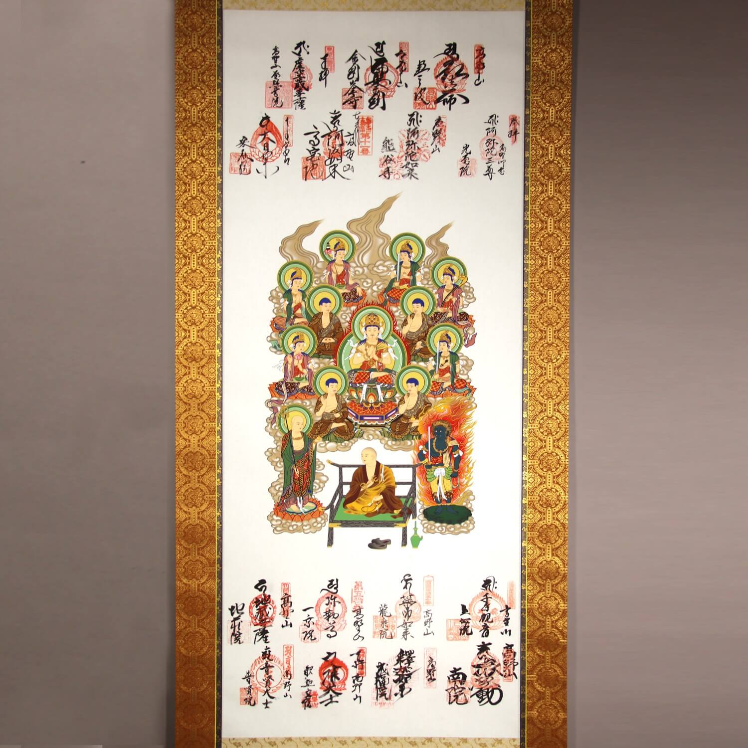 高野山十三佛 霊場御宝印軸 | 掛軸 ー 野村美術