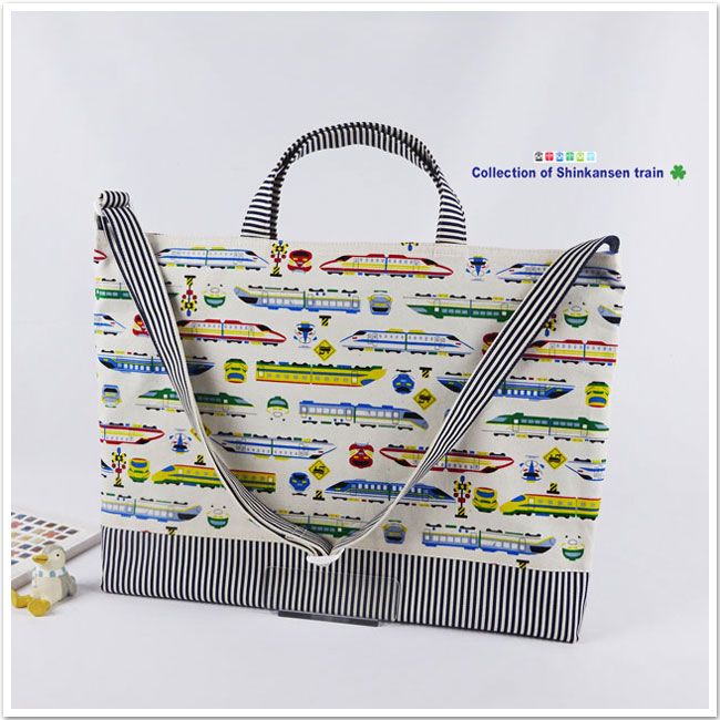 入園入学グッズ | ショルダー 肩掛け レッスンバッグ 【新幹線・電車