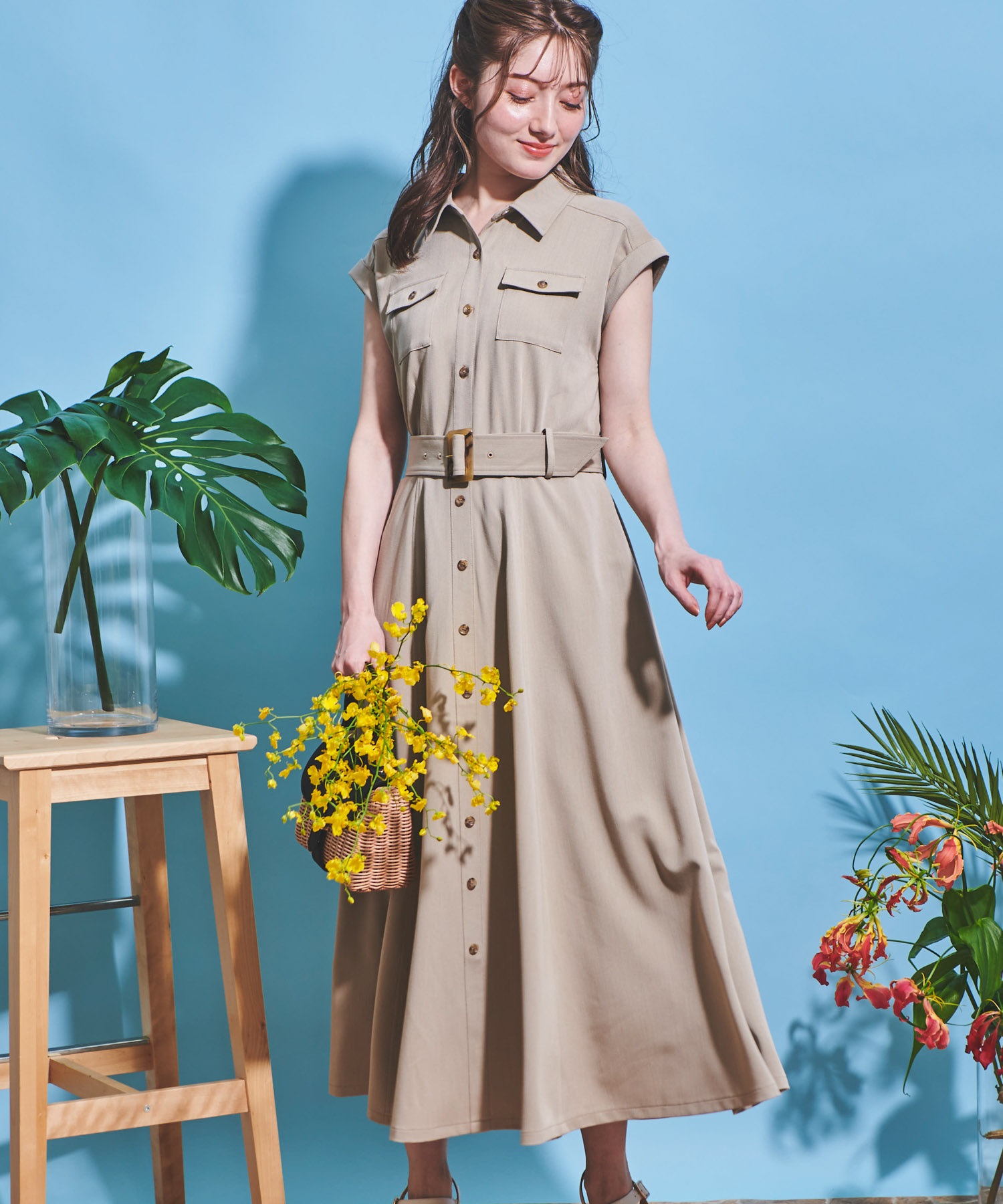 デニムシャツサマーワンピ | シャツワンピース | NOELA OFFICIAL WEB STORE