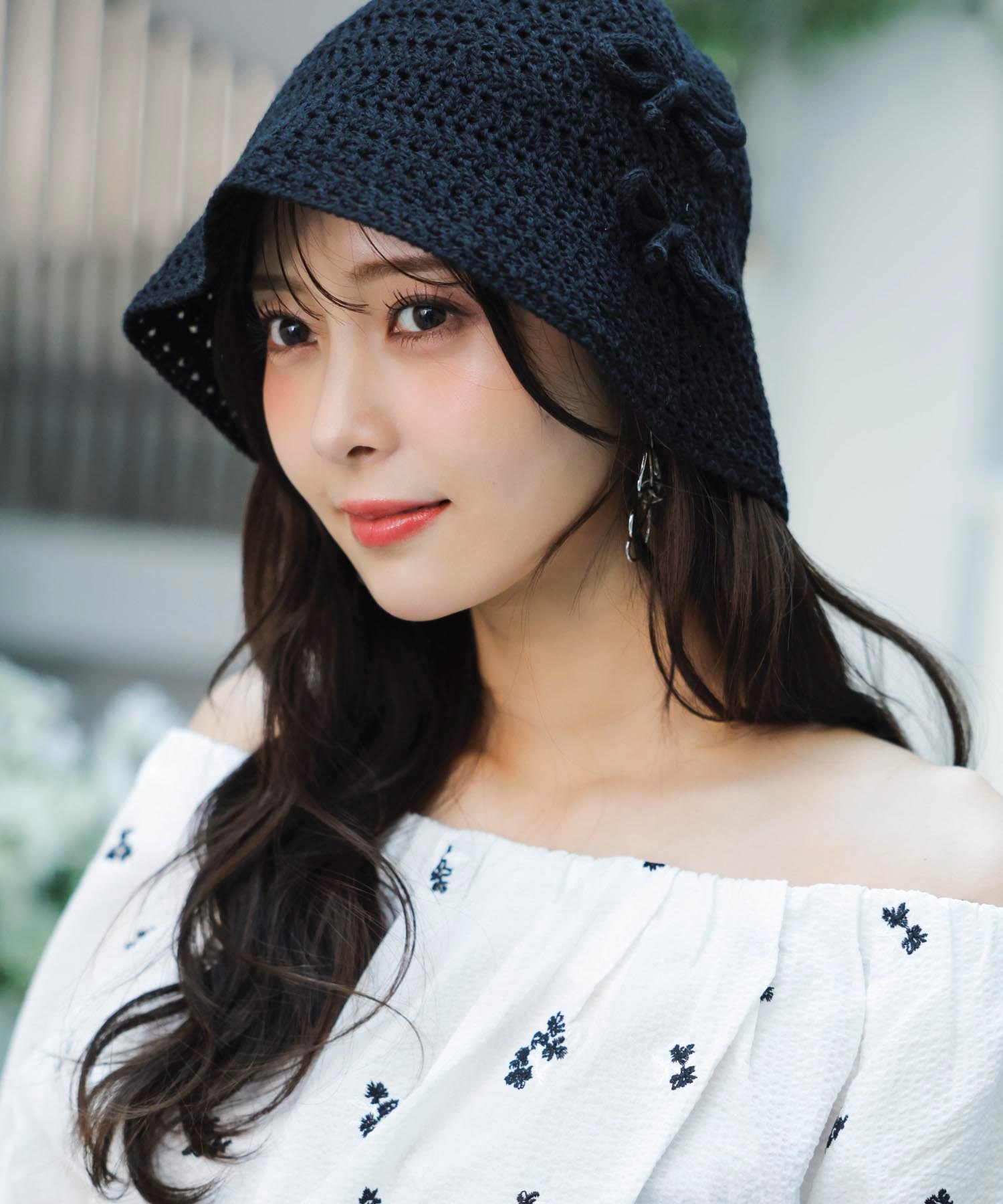 透かし編みリボンモチーフベルハット | 帽子 | NOELA OFFICIAL WEB STORE