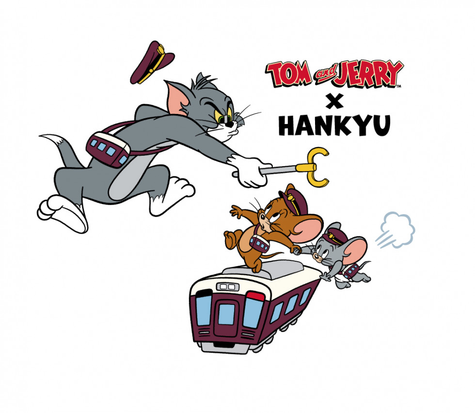 トムとジェリー×阪急電車」コラボレーション企画に合わせて のせでん