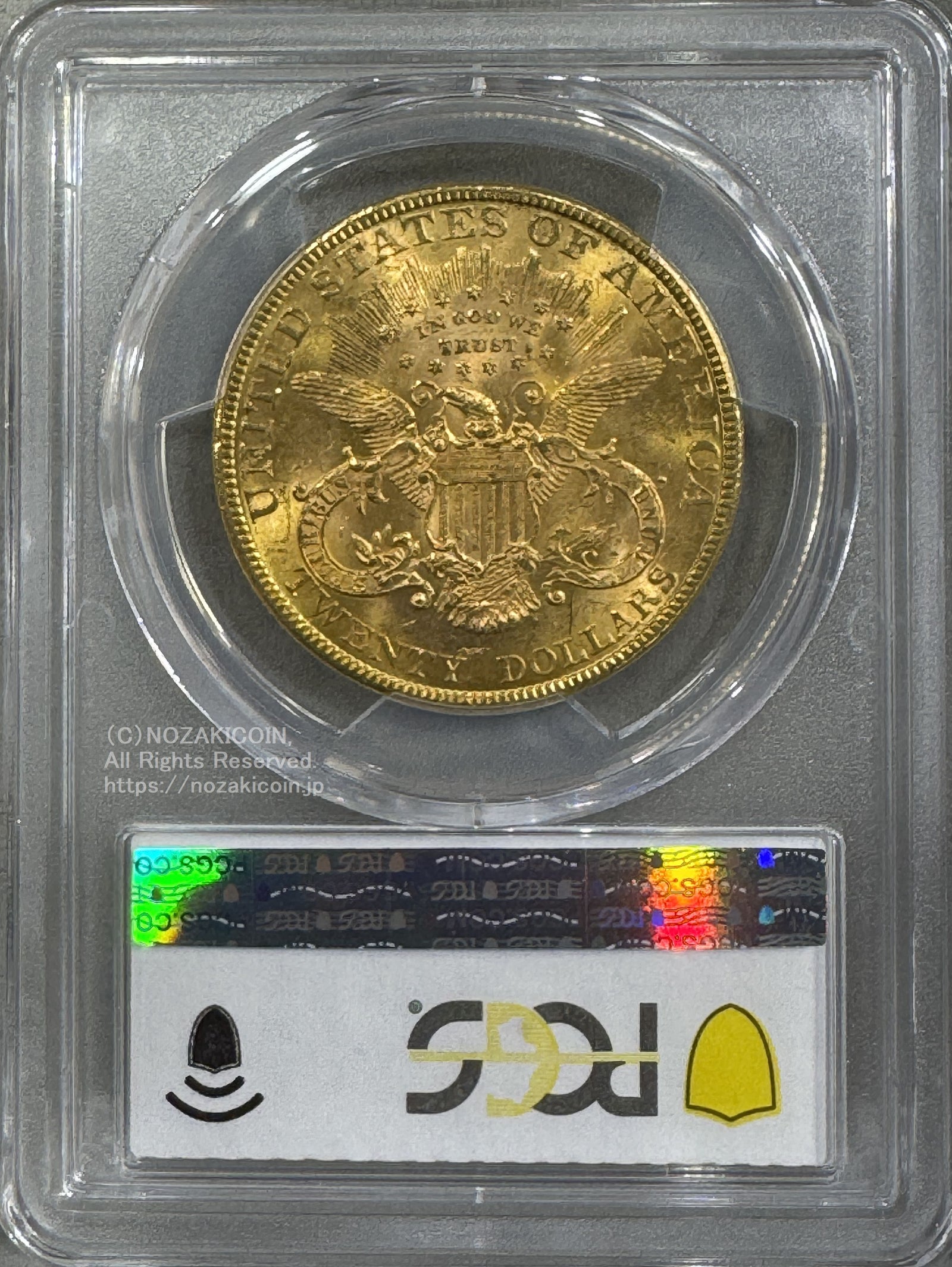 アメリカ 20ドル金貨 リバティヘッド 1894年 PCGS MS61 – 野崎コイン