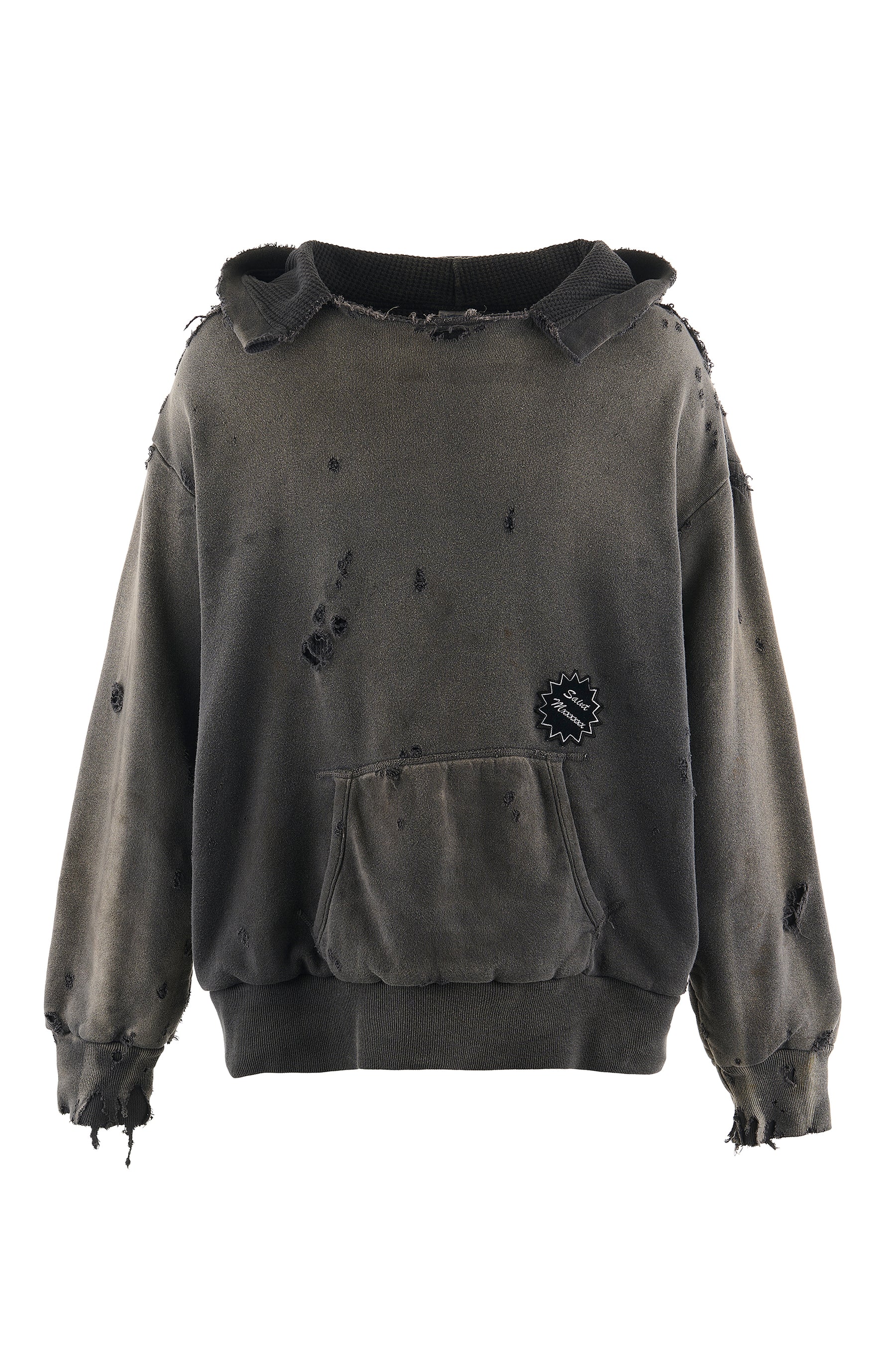 SAINT Mxxxxxx セイントマイケル SS25 HOODIE/DOUBLE FACE / BLK - NUBIAN