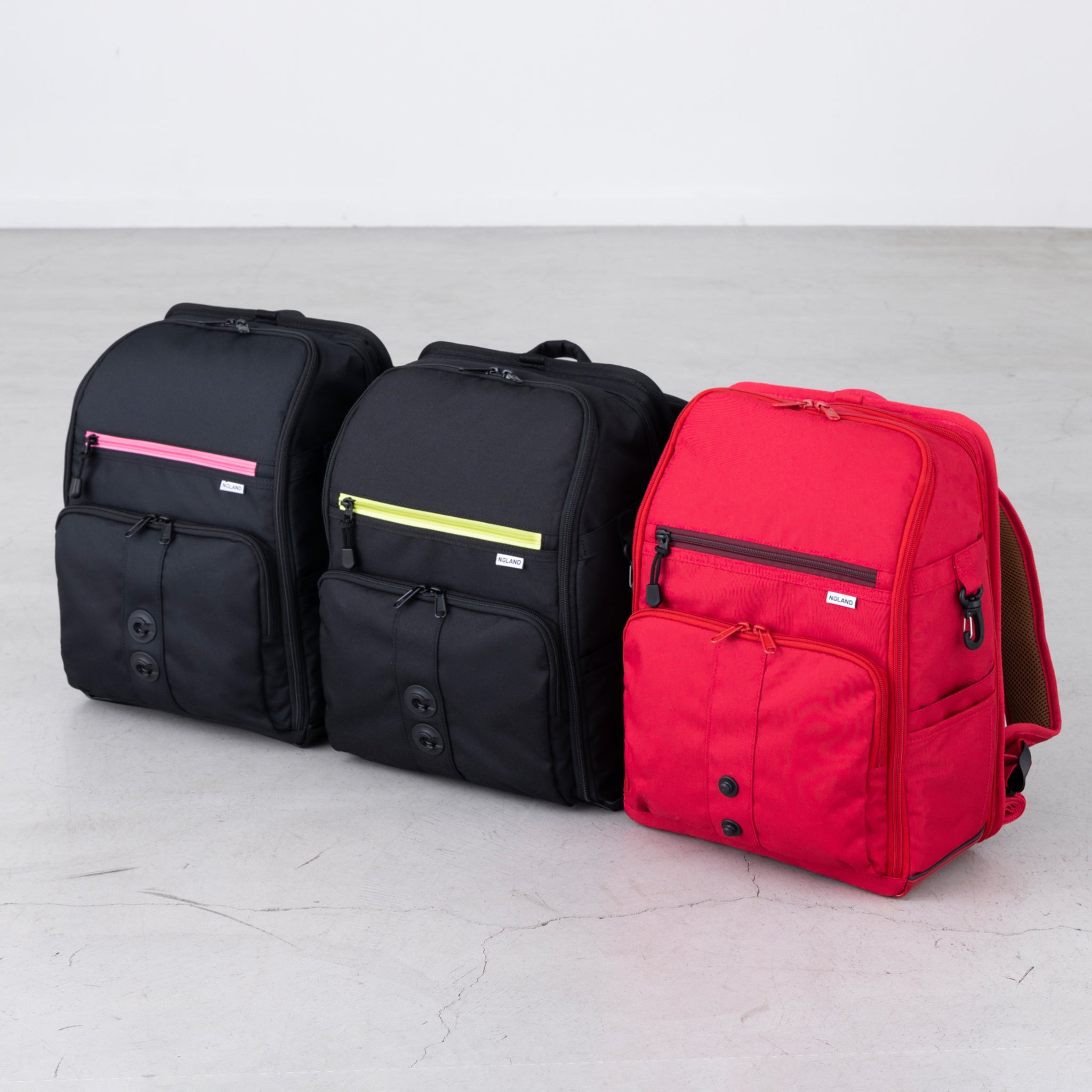 NuLAND ＜L＞ ブラックxイエローライン