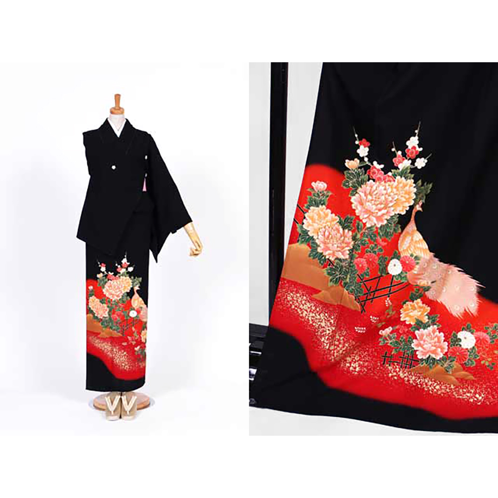 ht-12 ひとえの留袖 牡丹鳳凰 | 着物レンタルまつうら（貸衣装・貸衣裳