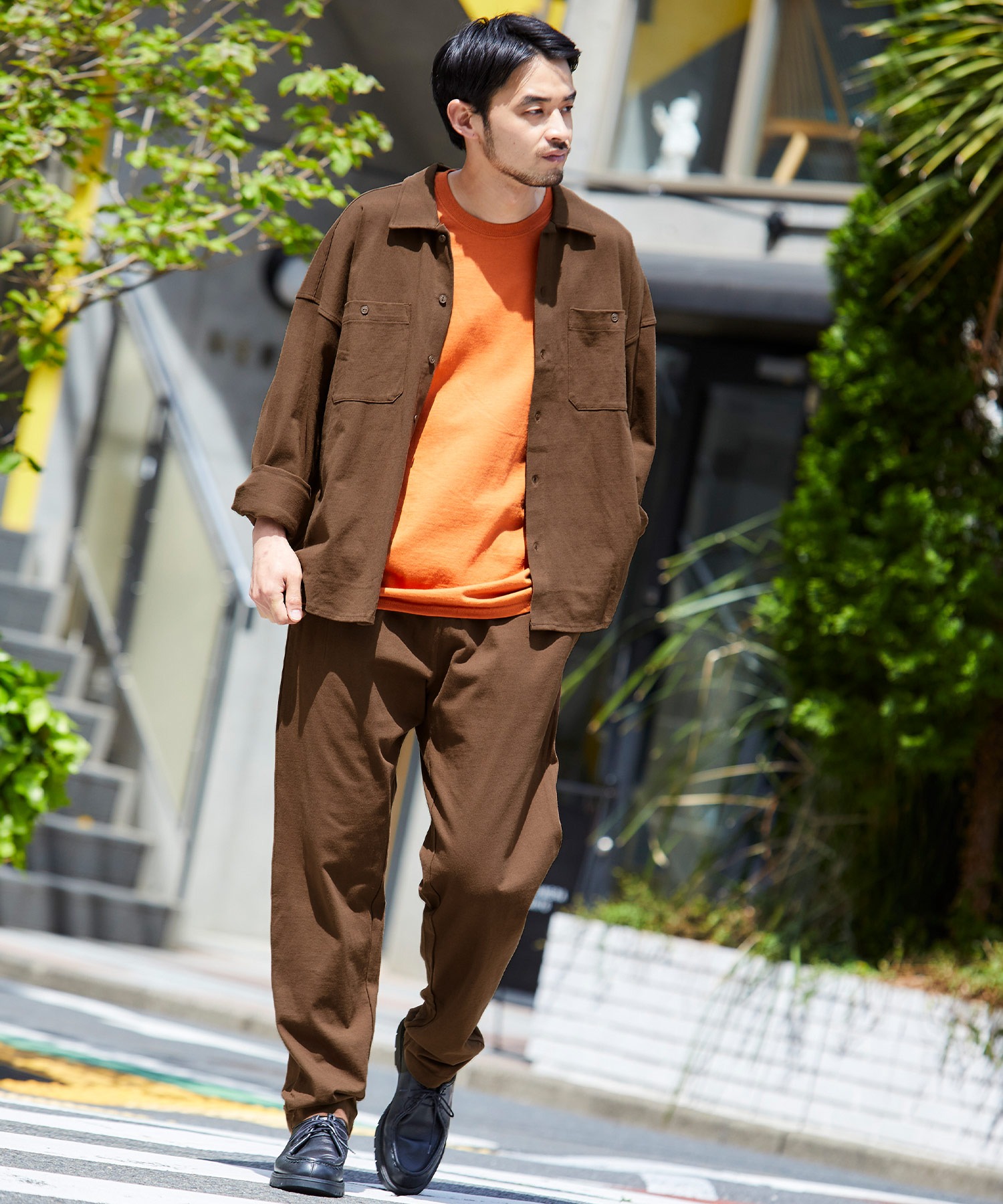 セットアップ】USAコットン オーバーサイズ CPOレギュラーカラー