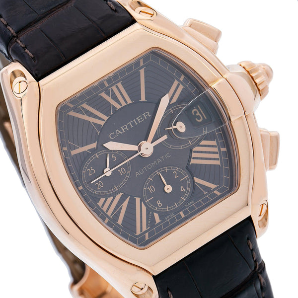 Buy Cartier Roadster W62042Y4 43MM Brown Dial With Leather