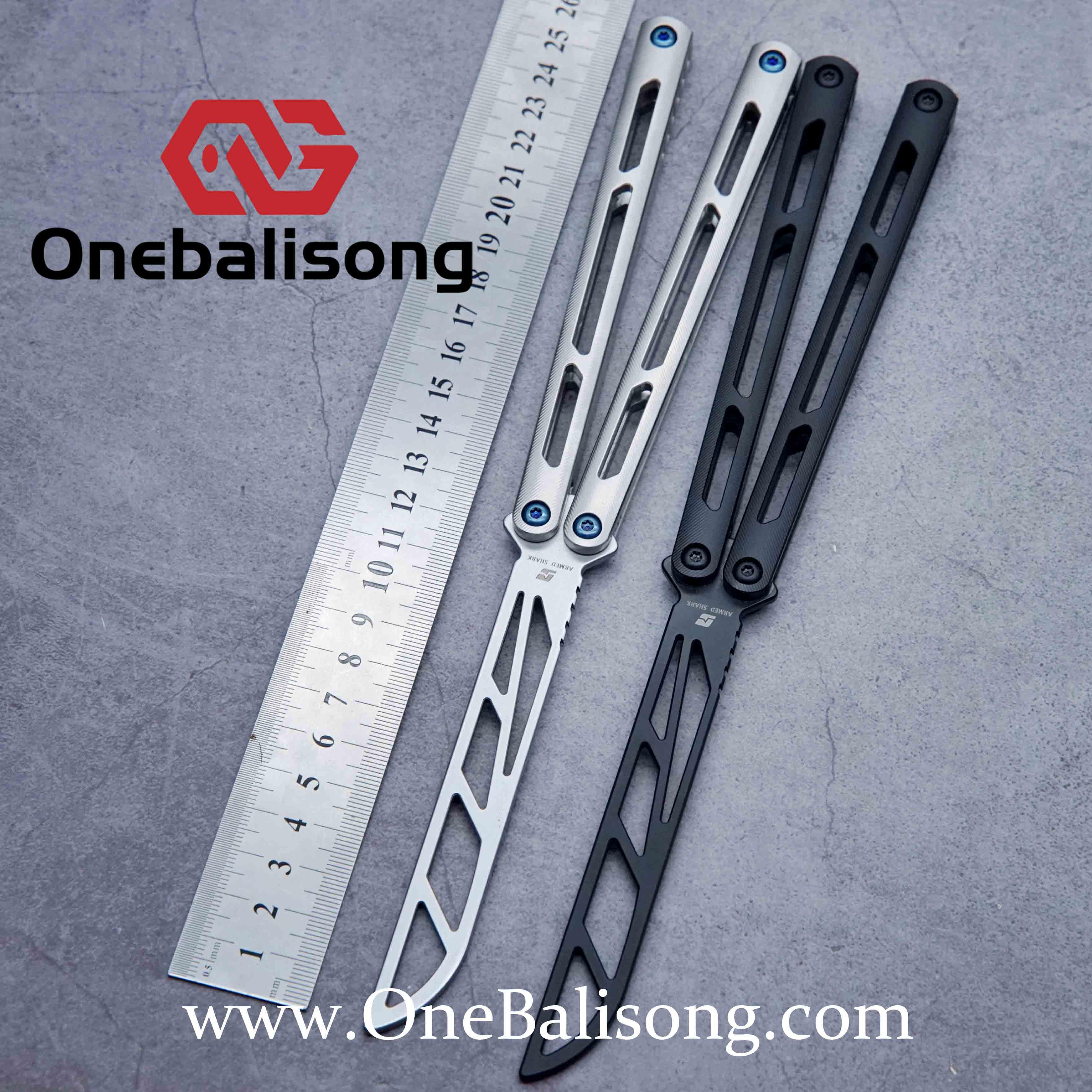 ARMED SHARK Tsunami Titanium Clone-Onebalisong – One Balisong