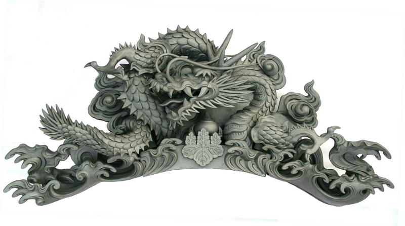 龍の鬼瓦（唐破風）