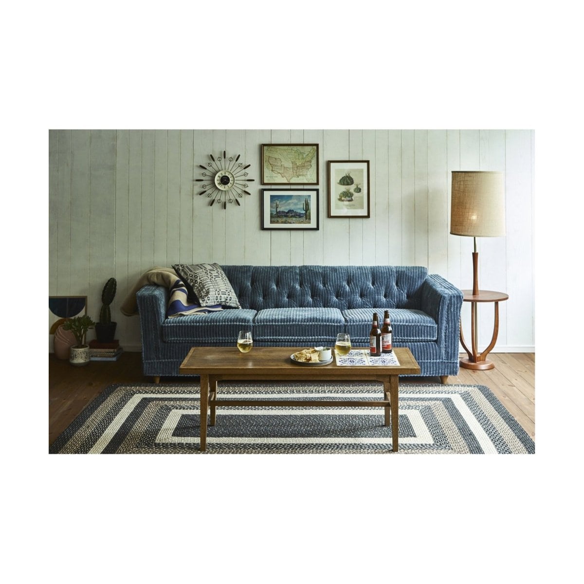 LAKEWOOD SOFA 3P ブルーグレーW214 レイクウッドソファ 700