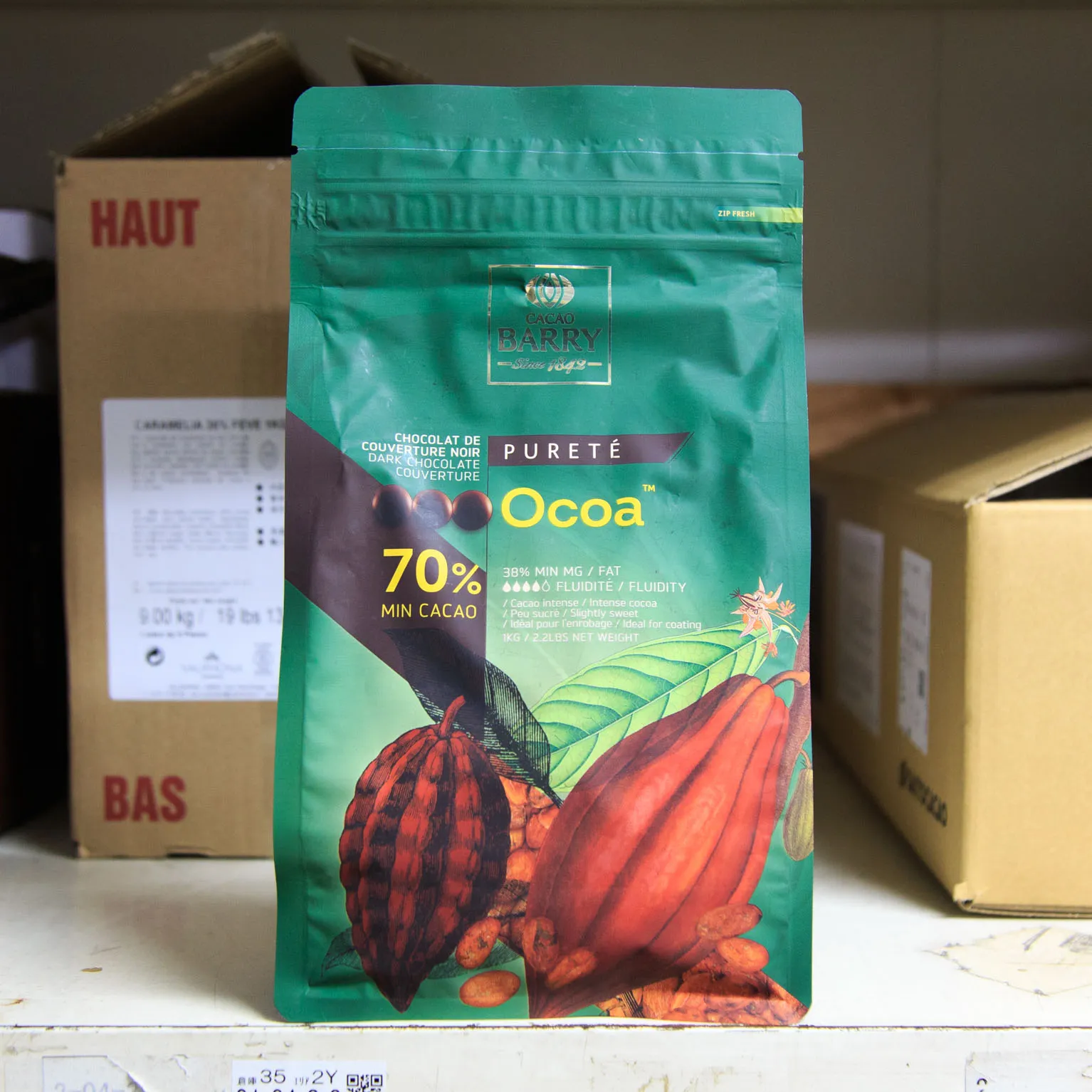 クーベルチュール ピストール オコア 70％ 1kg : バリーカレボー / 日