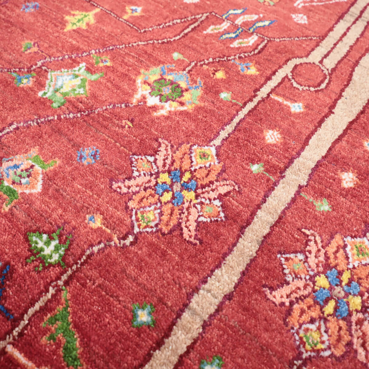 ゾランヴァリ・ギャッベ／ルリバフ 286×218cm（ZX-1422）｜高密度