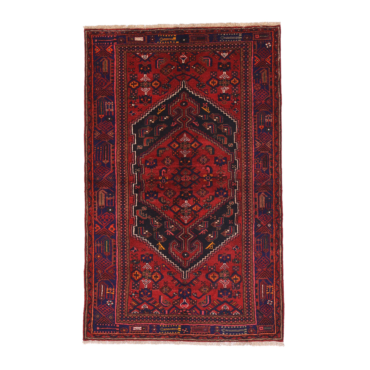 ペルシャ絨毯 (ハマダン) 211×132cm（FL-70152） – ギャッベ＆ペルシャ