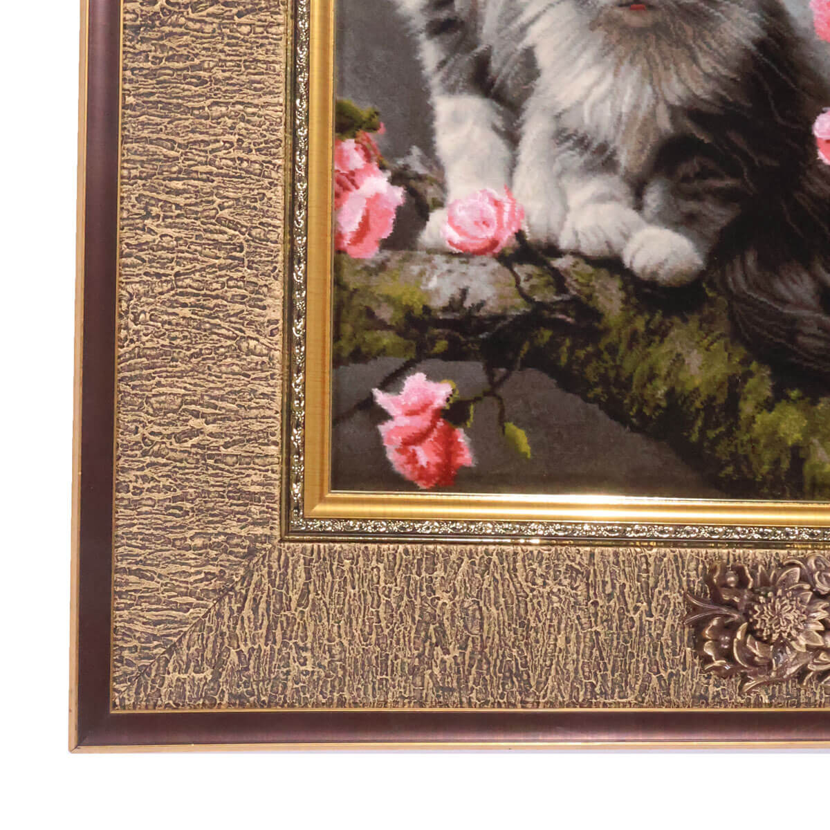 ペルシャ絨毯 タブリーズ産 絵画絨毯 89×67cm（FP-70267） – ギャッベ